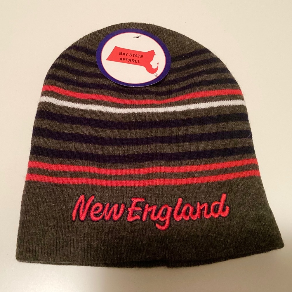 New England winter beanie hat Bay State Apparel